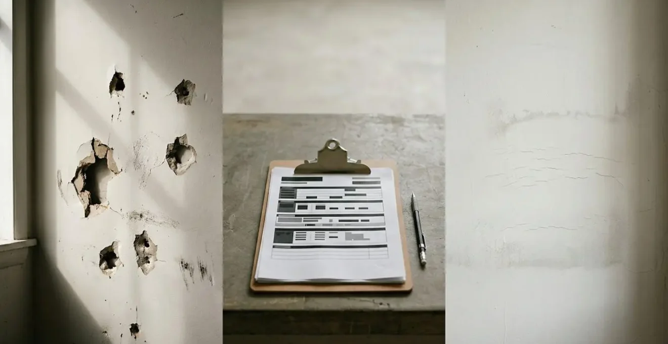 Confrontation visuelle entre détérioration et vétusté lors d'un état des lieux de sortie