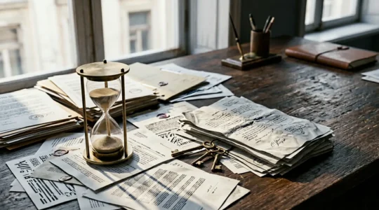 Représentation éditoriale de la complexité administrative d'une procédure d'expulsion locative en France