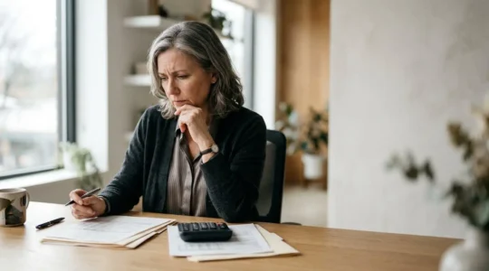 Illustration représentant le stress financier lié à la franchise de 90 jours en assurance emprunteur