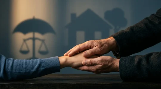 Illustration symbolique montrant les enjeux de la garantie invalidité dans l'assurance de prêt immobilier