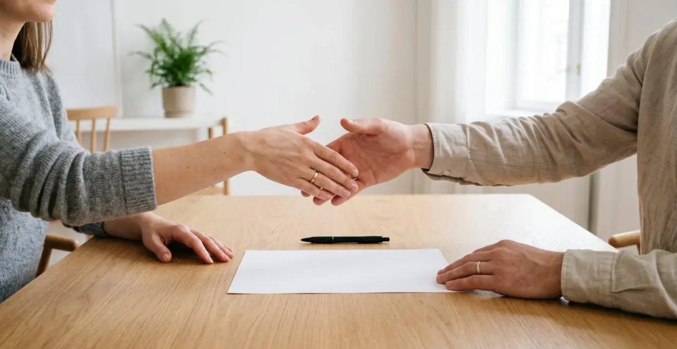 Document manuscrit simple pour formaliser un accord d'occupation à titre gratuit