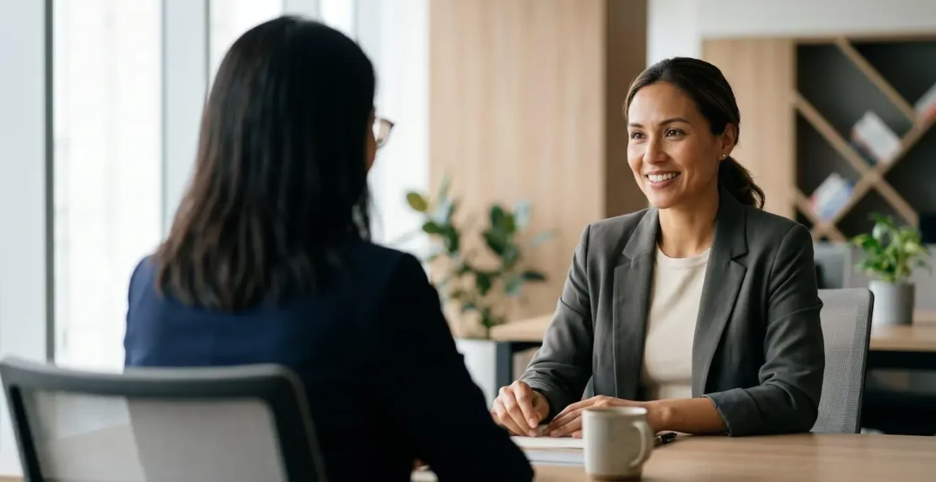 Négociation professionnelle entre conseiller bancaire et client pour optimiser les conditions de prêt